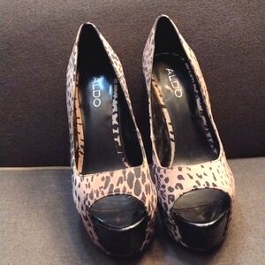 Women's ALDO high heel dress shoes size UK size 39 and USA size 8.